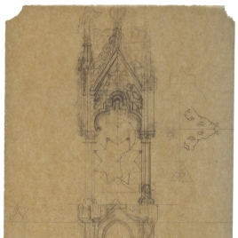 Calco del tabernáculo para el altar de la Catedral de Oviedo