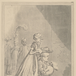 A Peep at Christies, or Tally-ho & his Nimenet-pimmeney taking the Morning Lounge