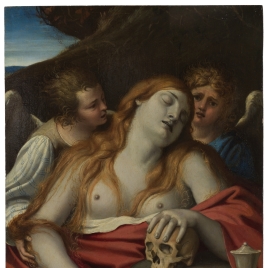 La Magdalena y dos ángeles