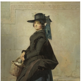 Village girl from the valley of Amblés (Types and customs of the province of Avila)