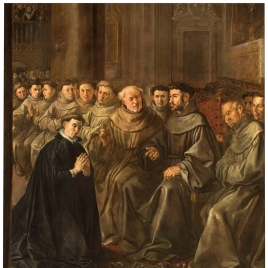 Saint Bonaventure receiving the Habit from Saint Francis