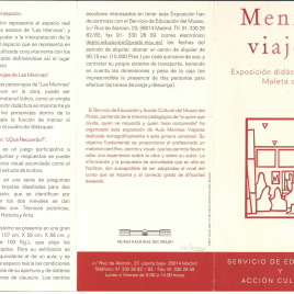 Meninas viajeras : exposición didáctica de aula : maleta de préstamo / Museo Nacional del Prado.
