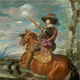 Gaspar de Guzmán, conde-duque de Olivares, a caballo