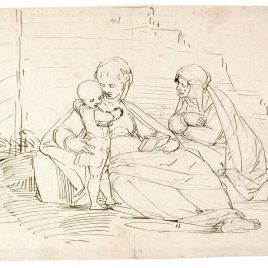 The Virgin and Child, with St. Anne