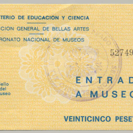 Billete de entrada al Museo del Prado [1973-1977]