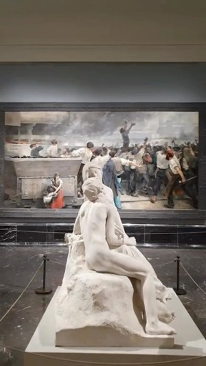 “Una huelga de obreros en Vizcaya” (1892), de Vicente Cutanda