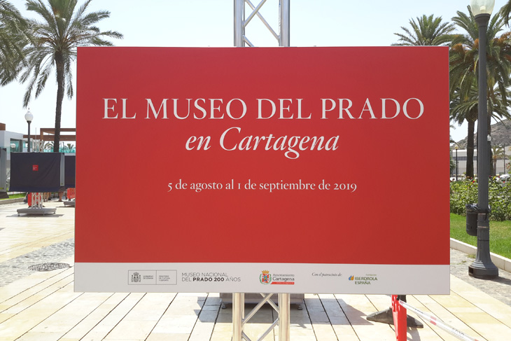 Cartagena acoge una muestra al aire libre de reproducciones fotográficas de cincuenta obras de la colección del Museo del Prado