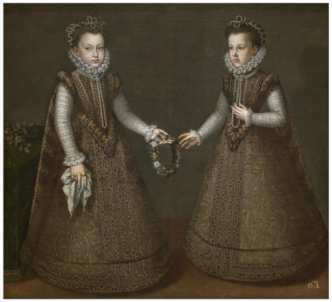Las infantas Isabel Clara Eugenia y Catalina Micaela