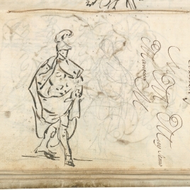 Estudio de las figuras de Aníbal y del Genio. Ensayo de encabezamiento de carta