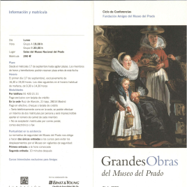 Grandes obras del Museo del Prado : otoño 2008 : ciclo de conferencias / Amigos del Museo del Prado.