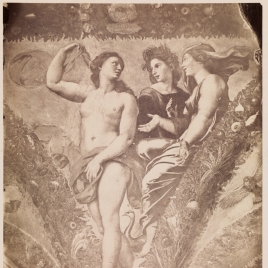 "Las tres diosas", pintura al fresco en la Villa Farnesina de Roma