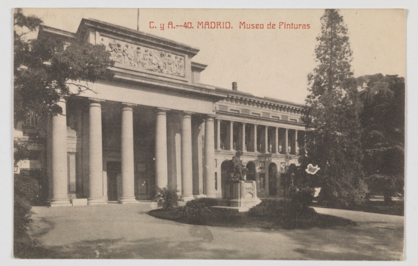 Imagen de la obra: "Museo del Prado, vista de la fachada oeste o de Velázquez"