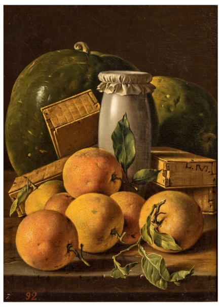 Still Life with Oranges, Honey-Jar, Boxes of Sweetmeats and Watermelons