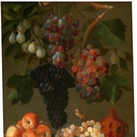 Still Life with Grapes, Apples and Plums