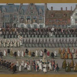 Fiestas del Ommegang en Bruselas: procesión de Nuestra Señora de Sablón