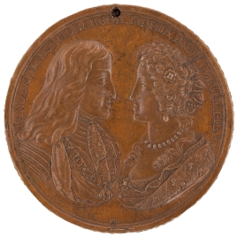 Carlos II, rey de España y Mariana de Neoburgo - Alegoría del matrimonio