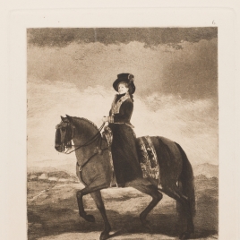 La reina María Luisa a caballo