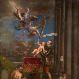 Felipe II ofreciendo al cielo al infante don Fernando