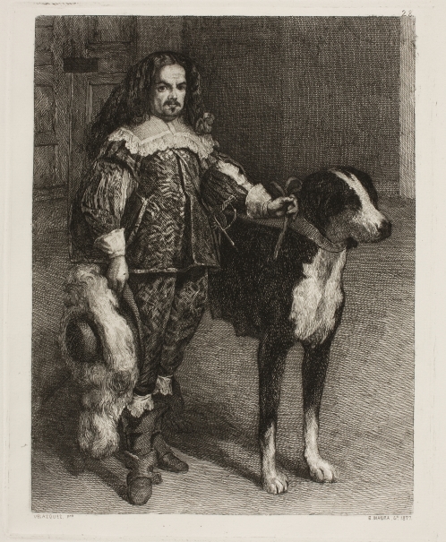 Imagen de la obra: "Enano con un perro"
