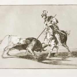 El Cid Campeador lanceando otro toro