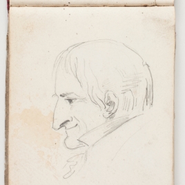Retrato masculino de perfil