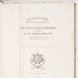 Portada del segundo volumen de la Colección Litográfica