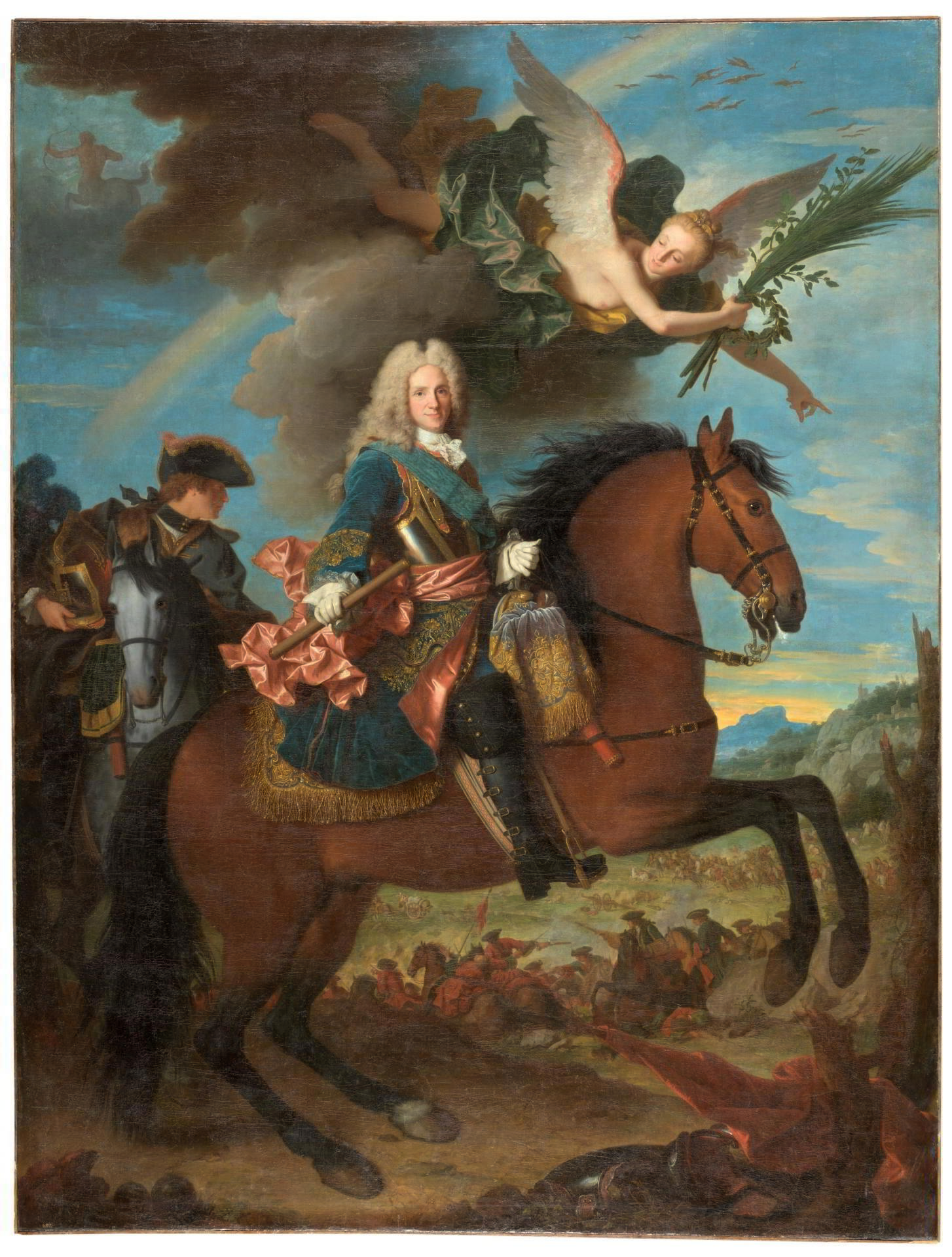 Felipe Quinto a caballo. Jean Ranc