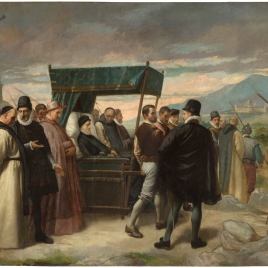 Última visita de Felipe II a El Escorial
