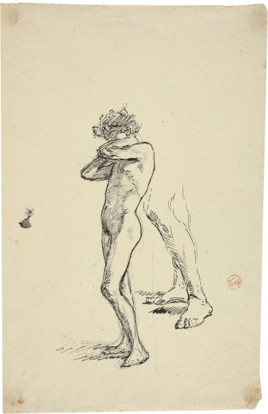 Imagen de la obra: "Academia: Desnudo masculino en pie"
