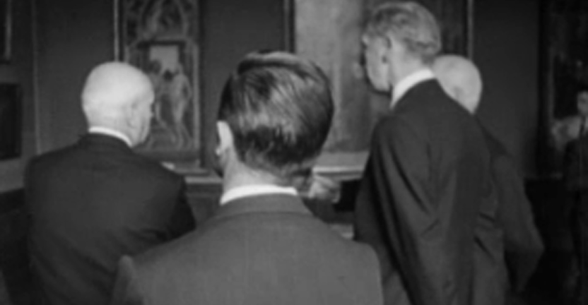 Maurice Couve de Murville visita al Museo del Prado