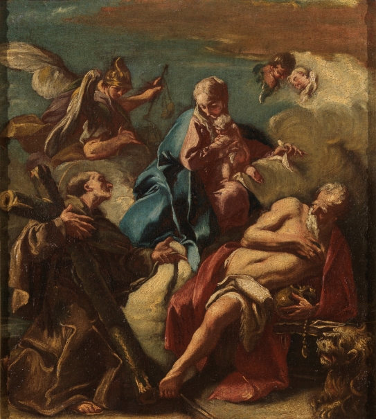 Imagen de la obra: "La Virgen con el Niño y santos"