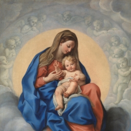 La Virgen con el Niño en la Gloria