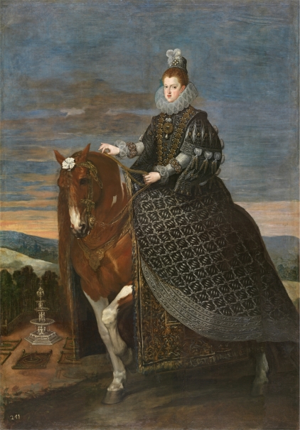 Queen Margaret of Austria on Horseback