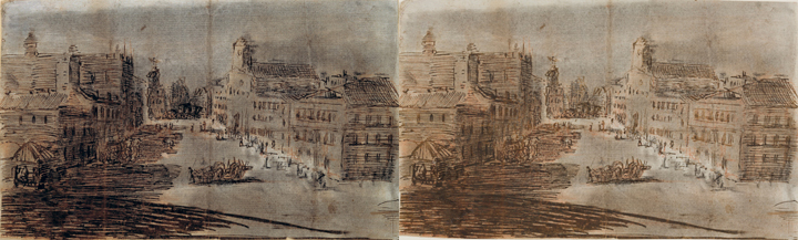 <em>The Street</em> ca.1800-1808 / Sketch of the Royal Astronomical Observatory