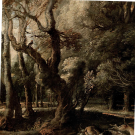 Invitación para la inauguración de la exposición "Rubens, Brueghel, Lorena. El paisaje nórdico en el Prado" en Zaragoza