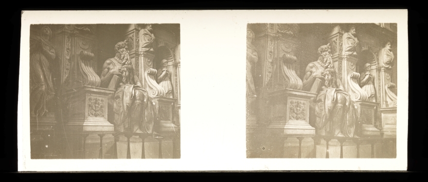 Detalle de la Tumba de Julio II, con el Moisés de Miguel Ángel, en la iglesia de San Pietro ad Vincula de Roma