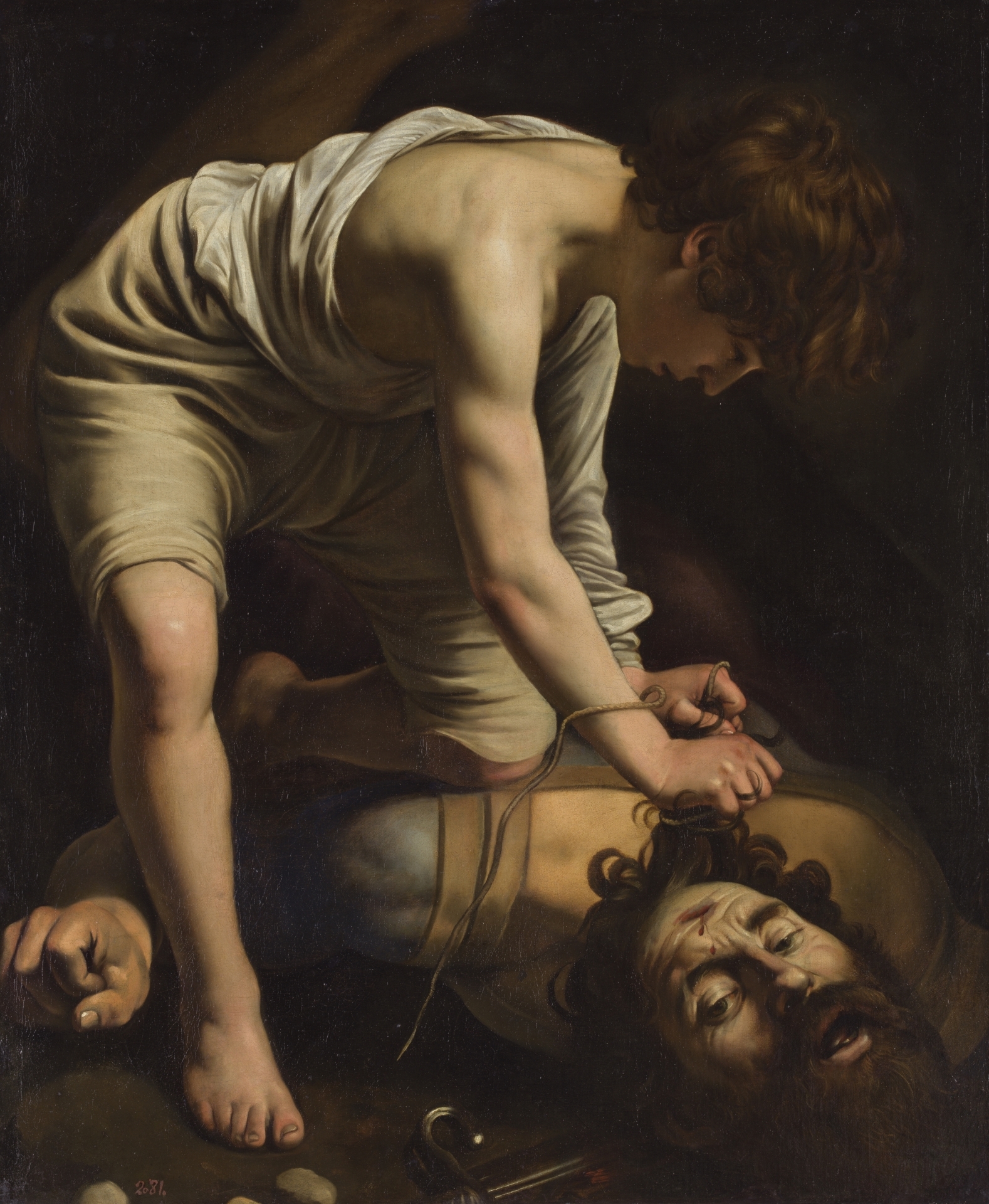 David vencedor de Goliat [Caravaggio]