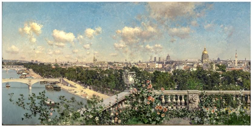 Vista de París desde el Trocadero