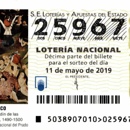 Billete de Lotería Nacional para el sorteo de 11 de mayo de 2019