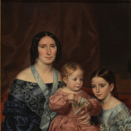 Antonia Cabo, con su hermana y su hijo Mariano Barrio