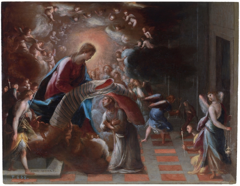 Image of the artwork: "Saint Ildefonso receiving the Chasuble"