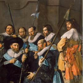 Invitación para la presentación de La obra invitada "La compañía del capitán Reijnier Reael y el teniente Cornelis Michielsz Blaeuw" de Frans Hals y Pieter Codde