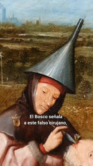 Un cirujano farsante en "La extracción de la piedra de la locura" del Bosco
