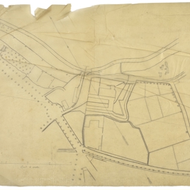 Calco de un plano urbanístico