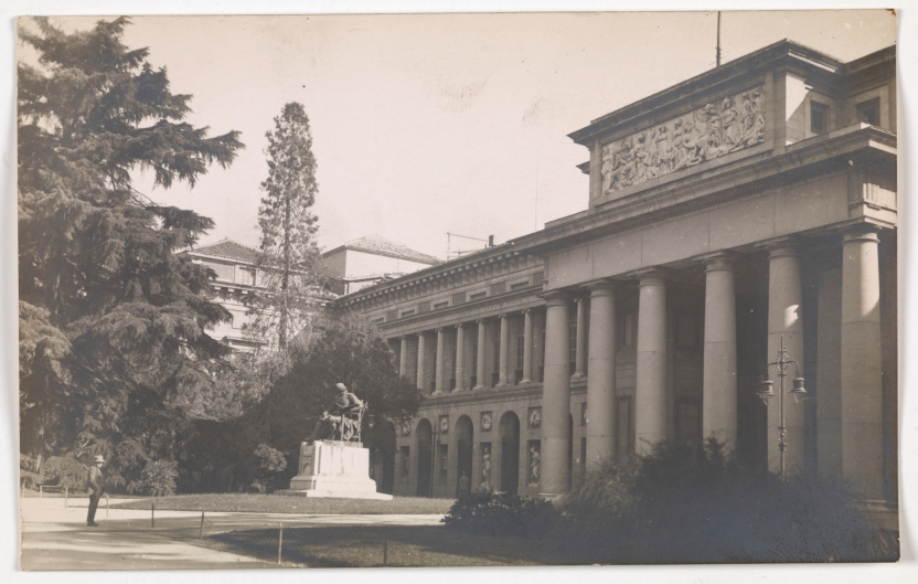 Imagen de la obra: "Museo del Prado, vista de la fachada oeste o de Velázquez"