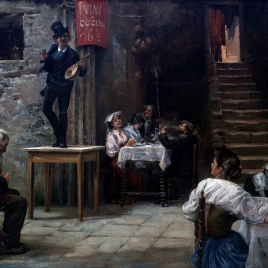 En una trattoria de Nápoles