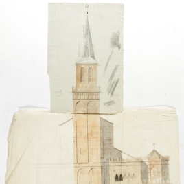 The elevation for the Evangelical Spanish Church, Madrid