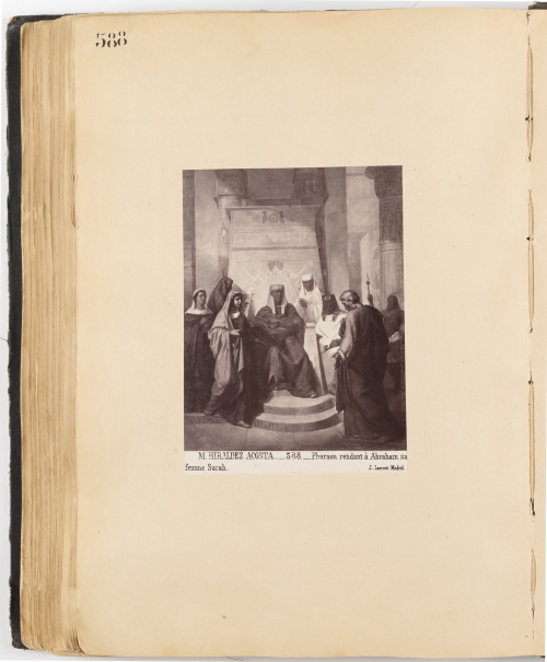 Imagen de la obra: "El faraón restituye a Abraham su esposa Sara"