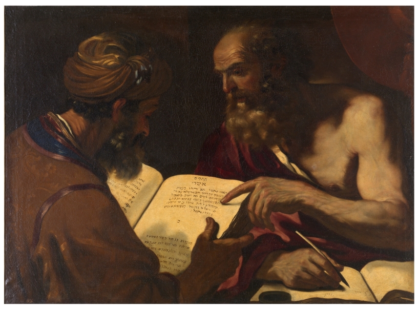 Imagen de la obra: "San Jerónimo y un rabino"