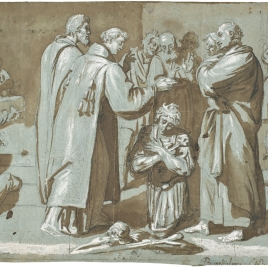 Saint Lawrence, baptising Prisoners